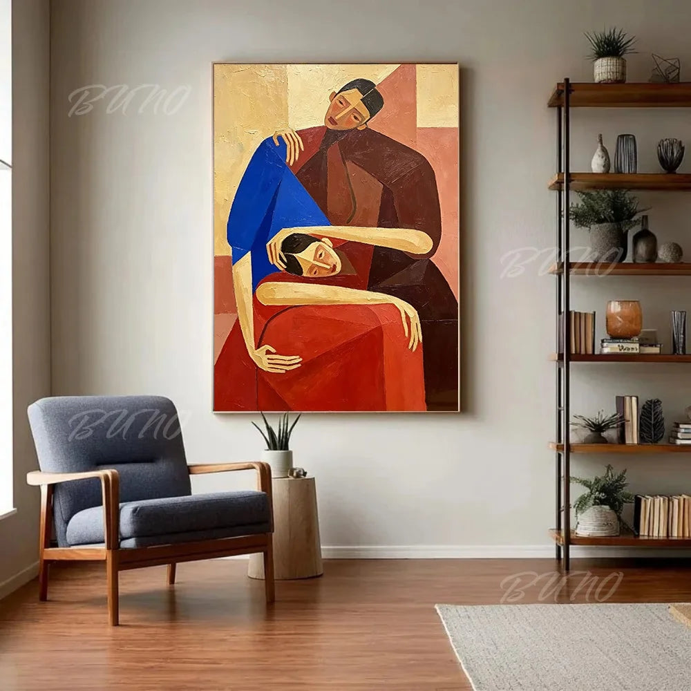Art Deco Cubist Figure Art