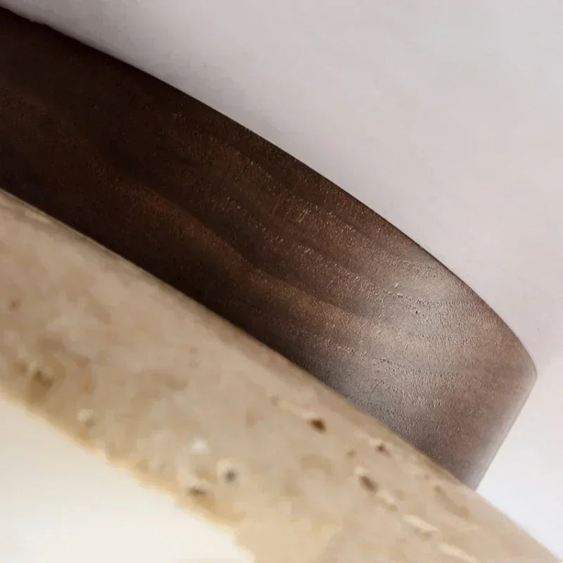 Wabi-Sabi Travertine Ceiling Lamp