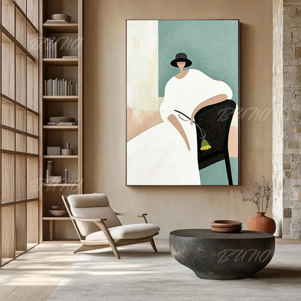 Minimalist Fashion Woman Art
