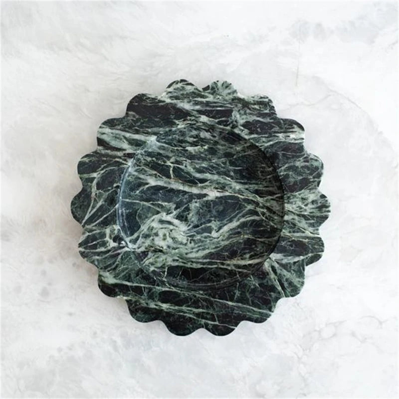 Natural Marble Travertine Serving Tray