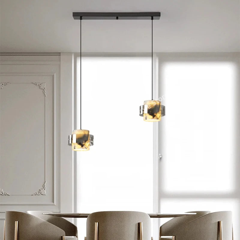 Marble Pendant Lamp Natural Stone