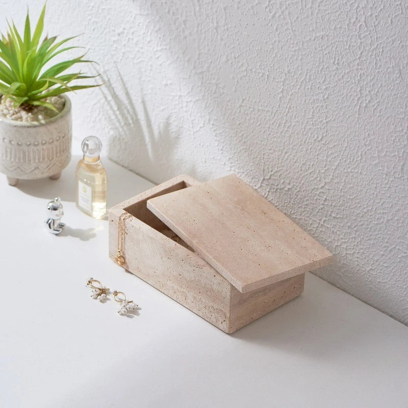 Travertine Jewellery Box