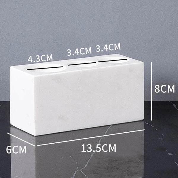 Minimalist Volakas White Natural Marble Set