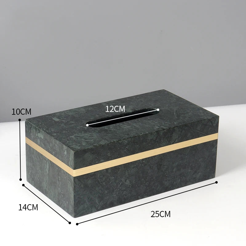 Natural Marble Napkin Tissue Box