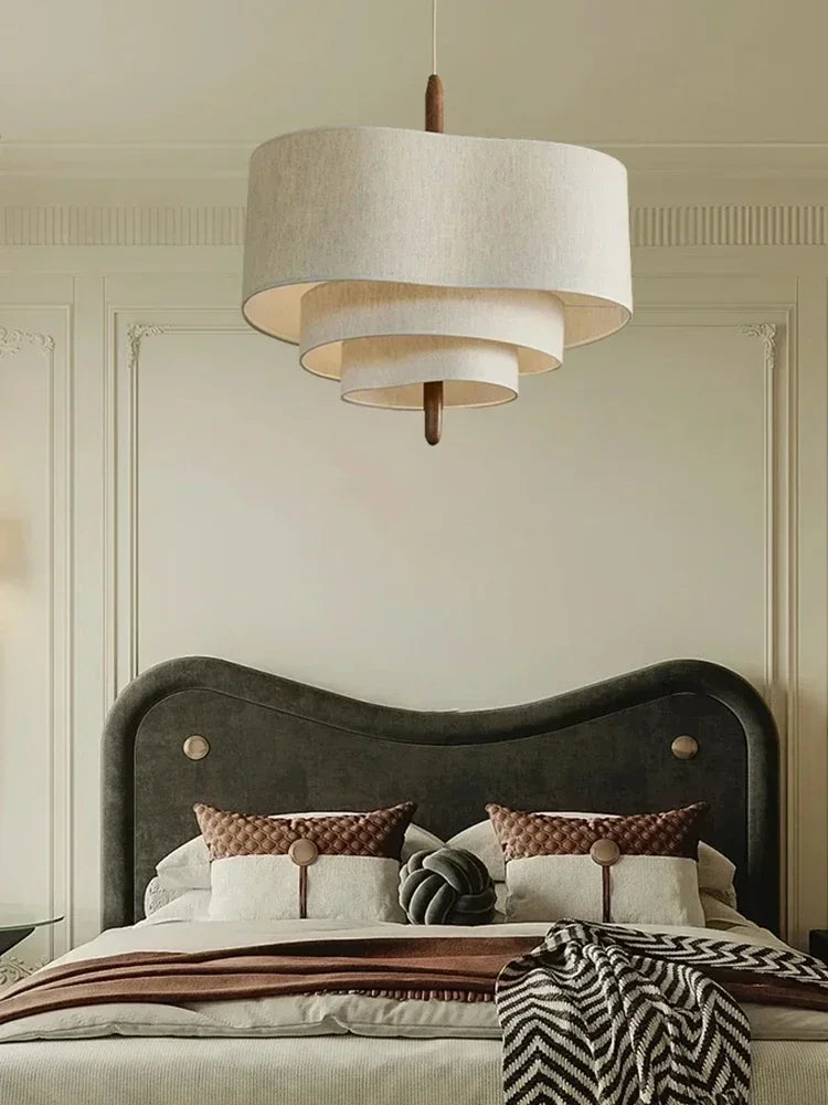 Japan Retro Fabric Chandelier Wabi