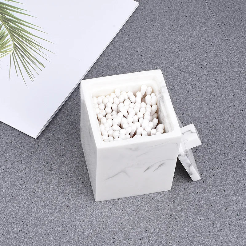 Marble Cotton Swab Box