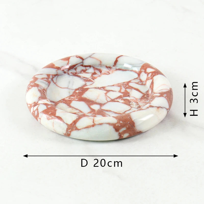 Natural Marble Round Tray