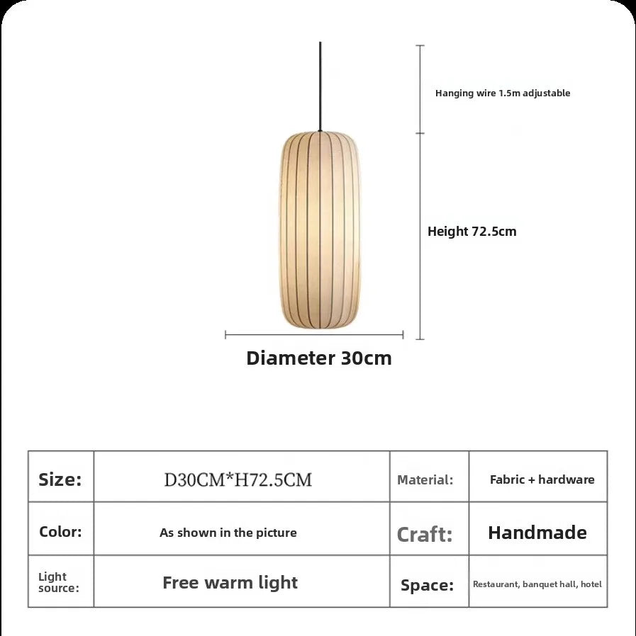 Wabi-Sabi Fabric Chandelier