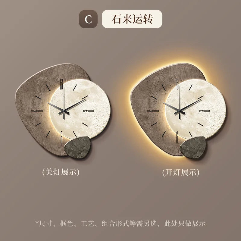 Lucky Stone Wall Clock