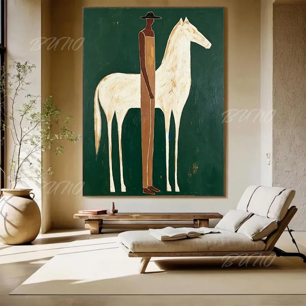 White Horse Palette Painting