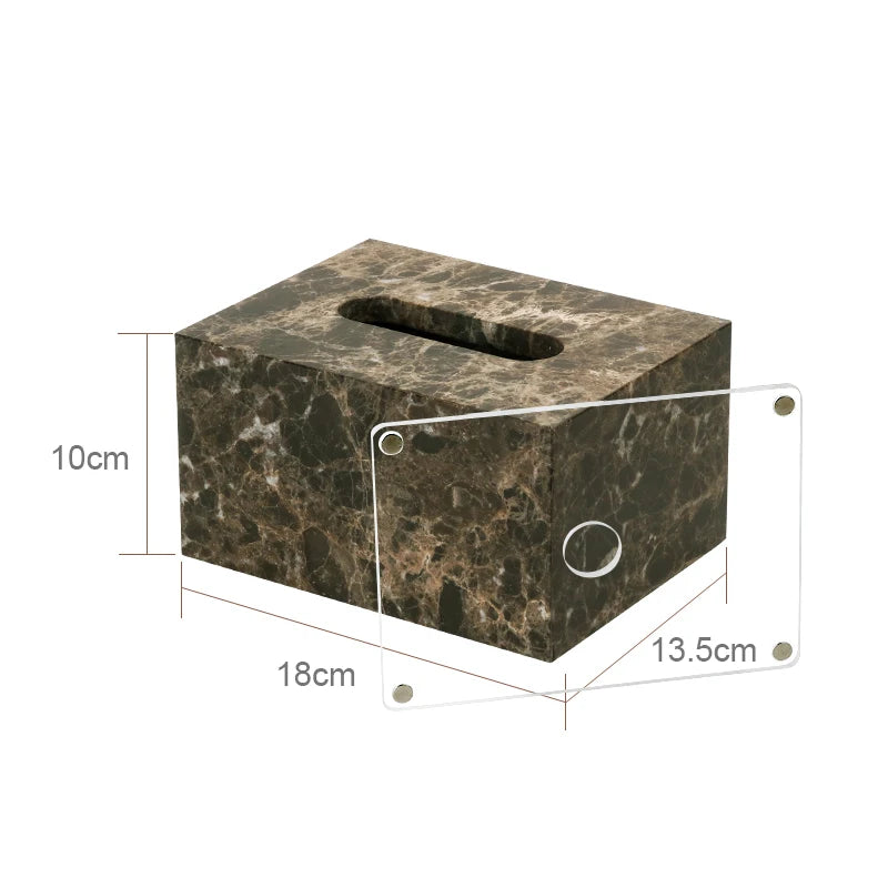 Emperador Dark Marble Bath Set