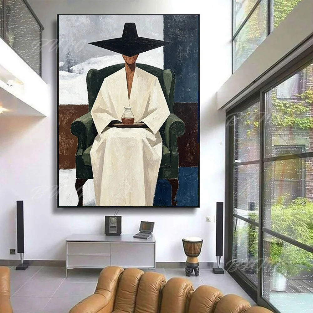 Boho Geometric Figure Art