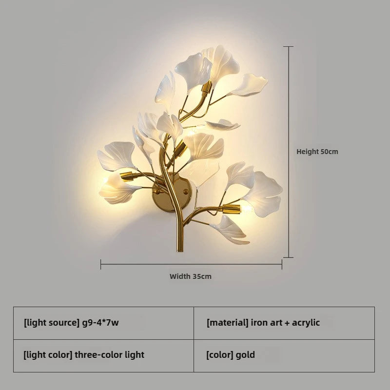Ginkgo Leaf Wall Lamp