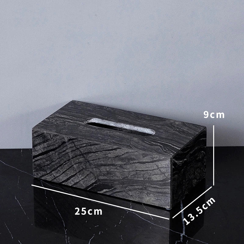 Natural Marble Napkin Tissue Box
