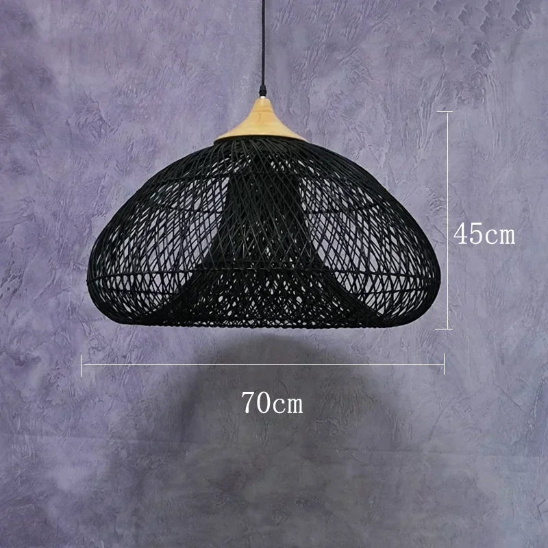 Southeast Asian Rattan Lamps Handmade Pendant