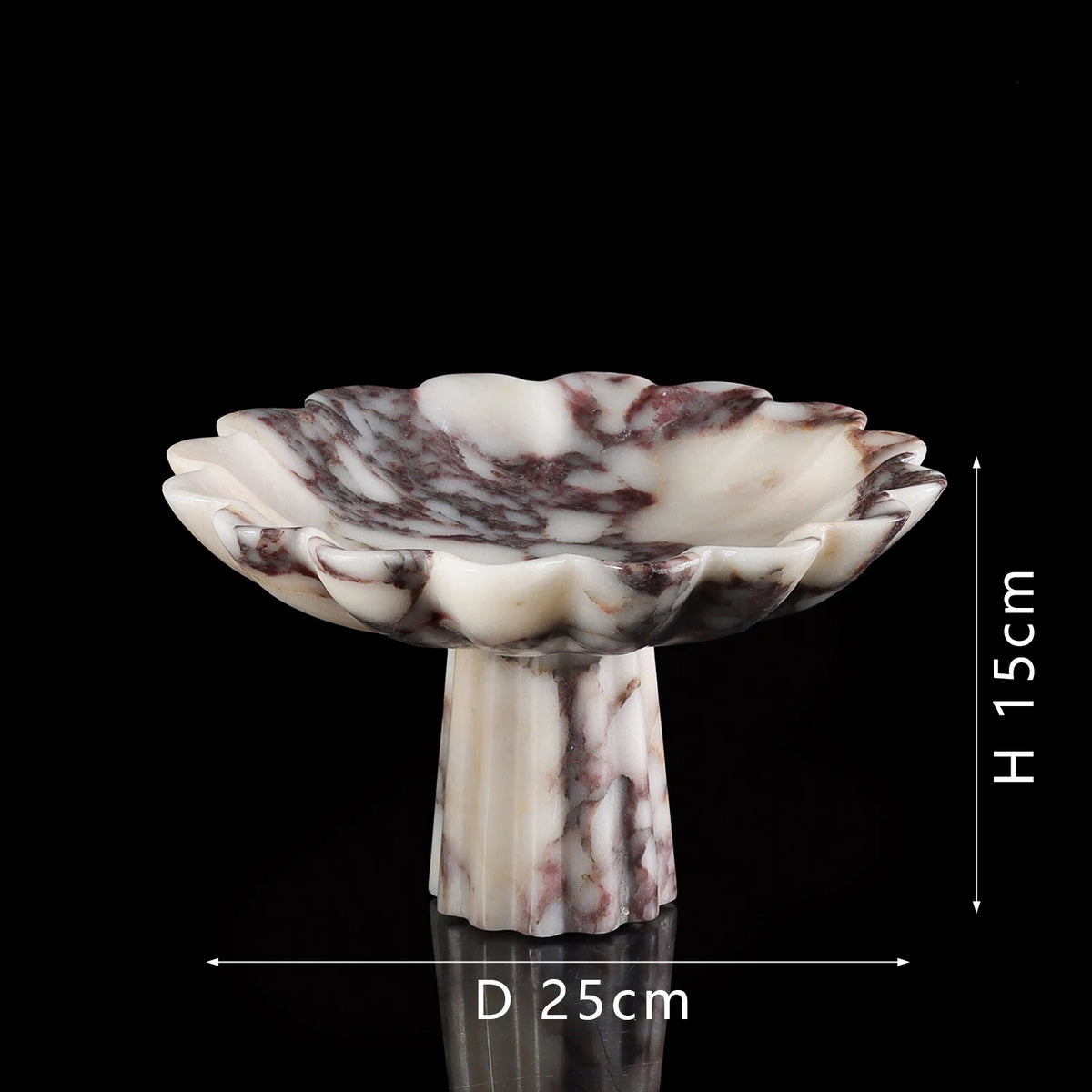 Calacatta Viola Footed Bowl