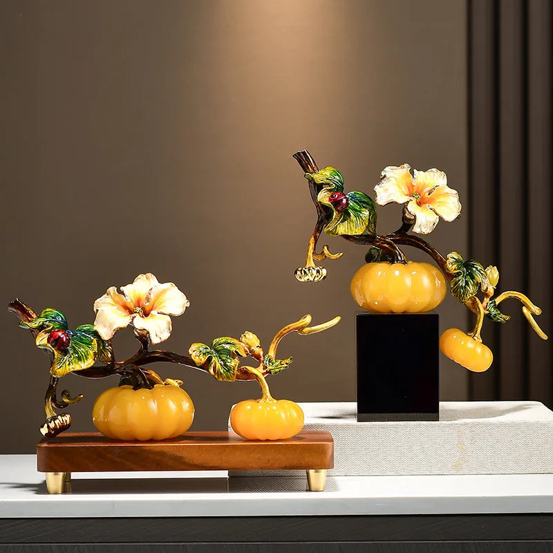 Enamel Pumpkin Ornament