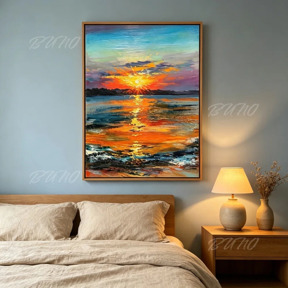 Sunset Beach Palette Painting