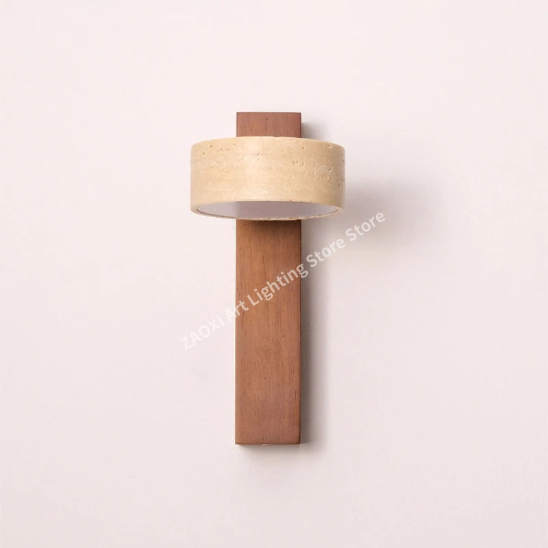 Yellow Travertine Wall Lamp
