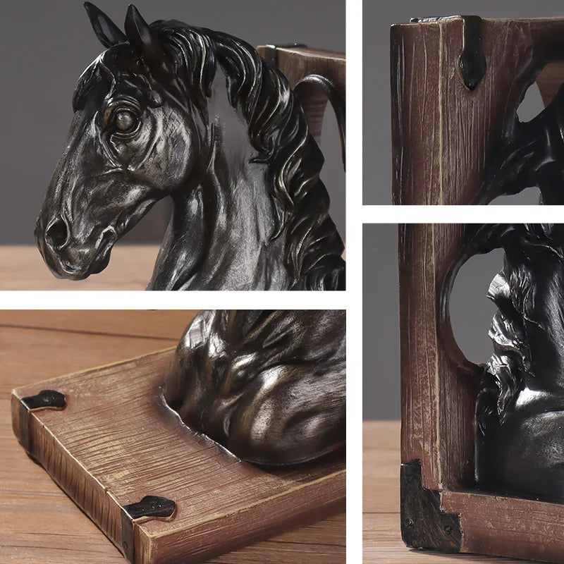 Horse Head Bookend