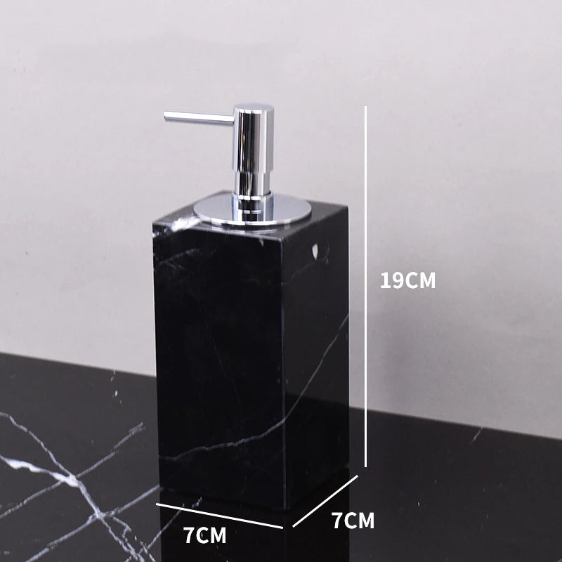 Nero Marquina Marble Bath Set