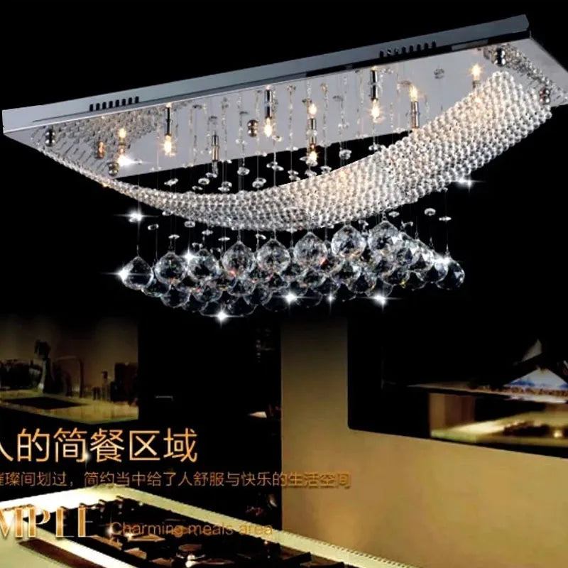 K9 Crystal Rectangular Chandelier