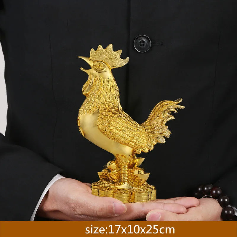 Golden Rooster Statue
