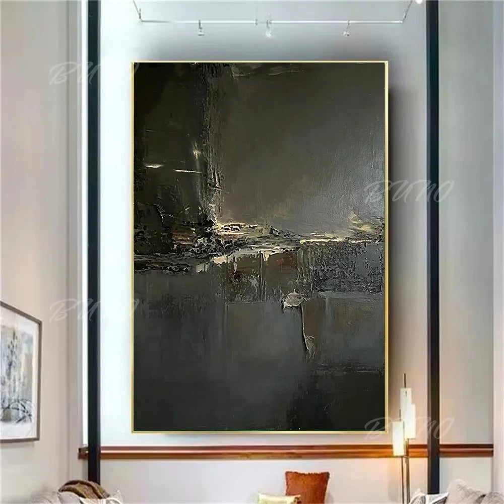 Dark Black Palette Painting