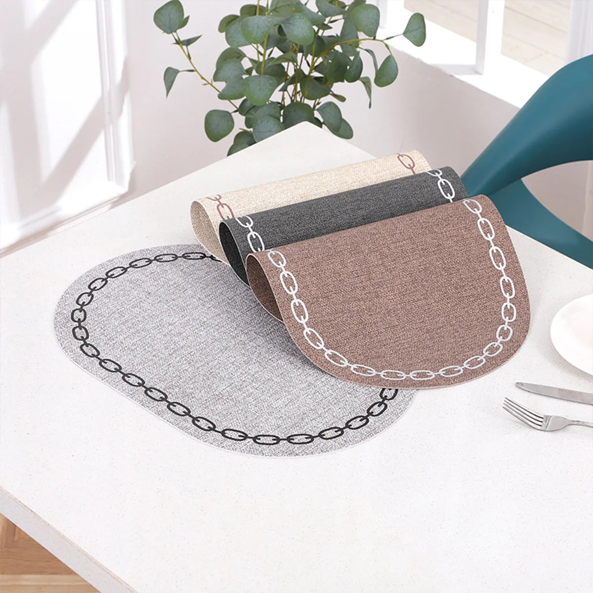 Oval Waterproof Placemats