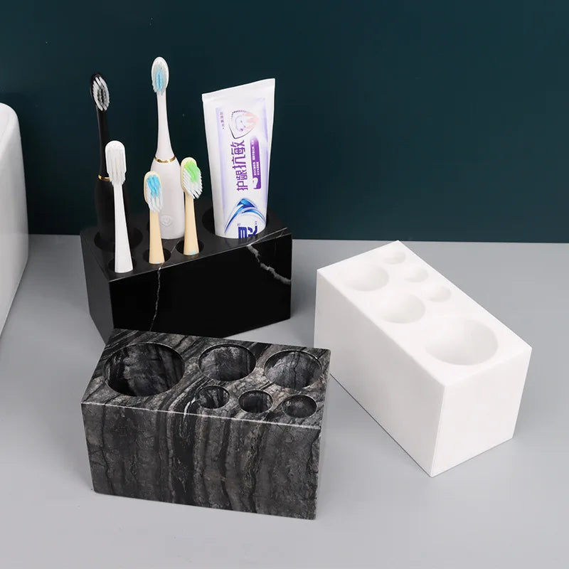 Natural Marble Toothbrush Holder Cup