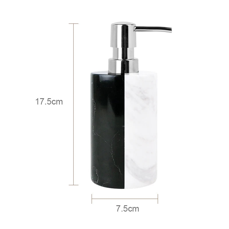 Black and White Natural Marble Set