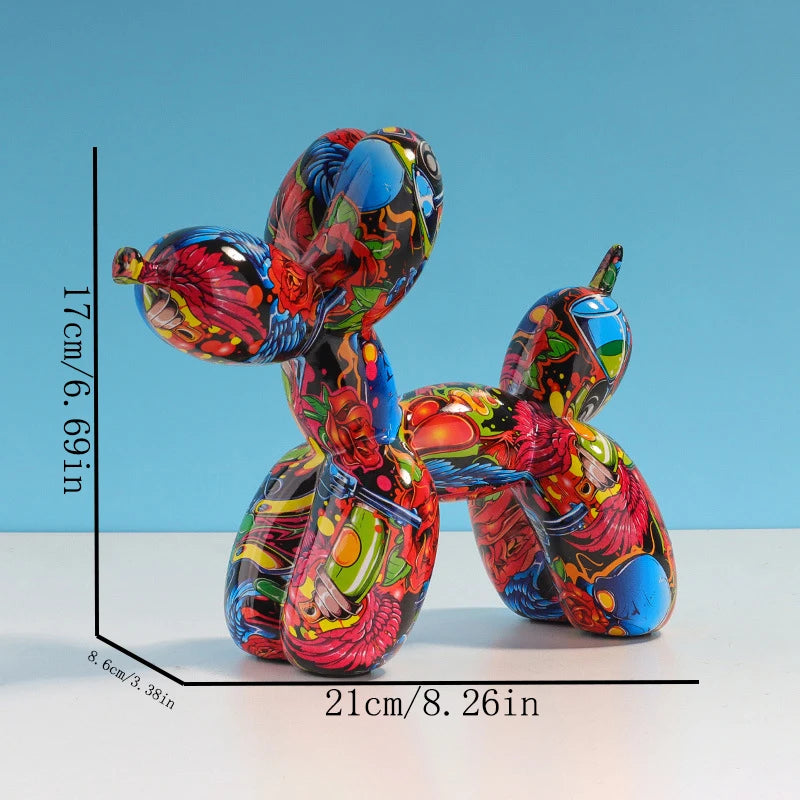 Balloon Dog Resin Sculpture