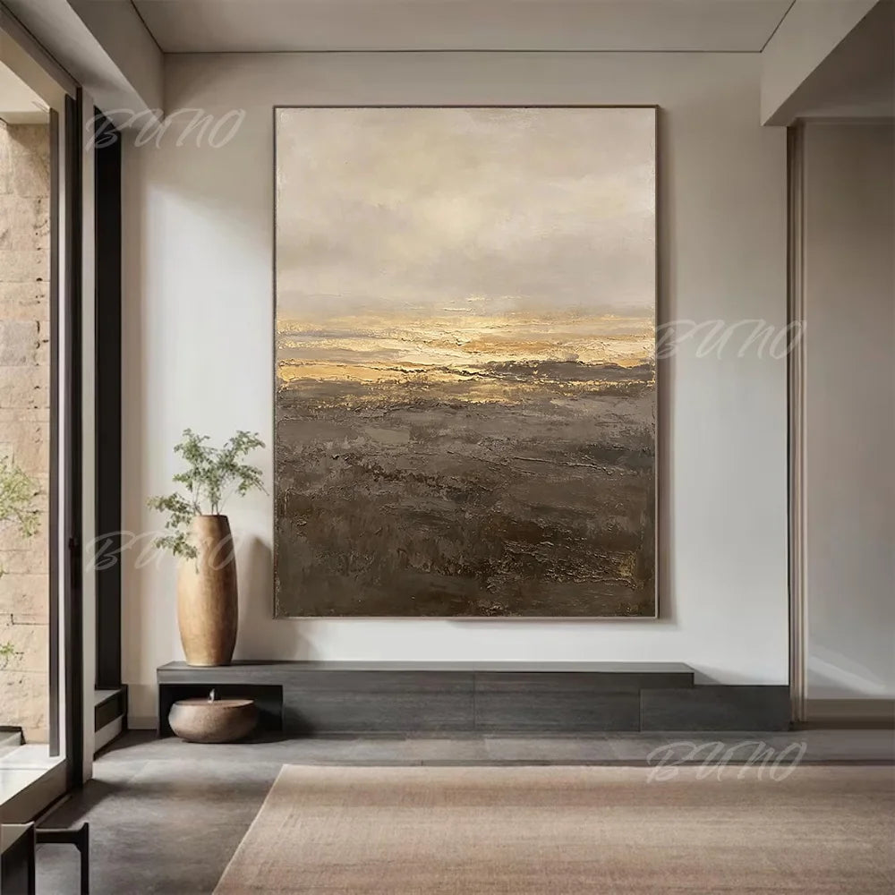 Gold Earth Tone Seascape