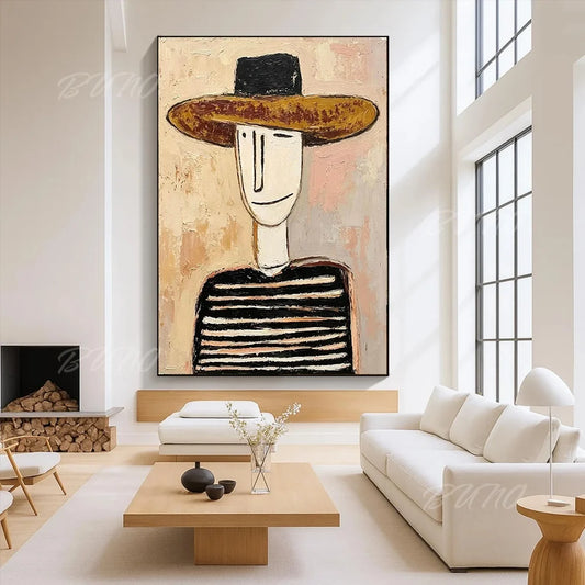 Vintage Textured Canvas Art