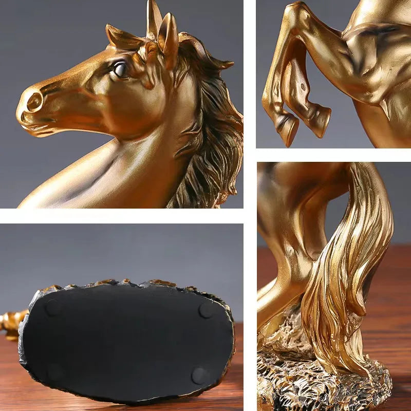 Victory Horse Resin Statue