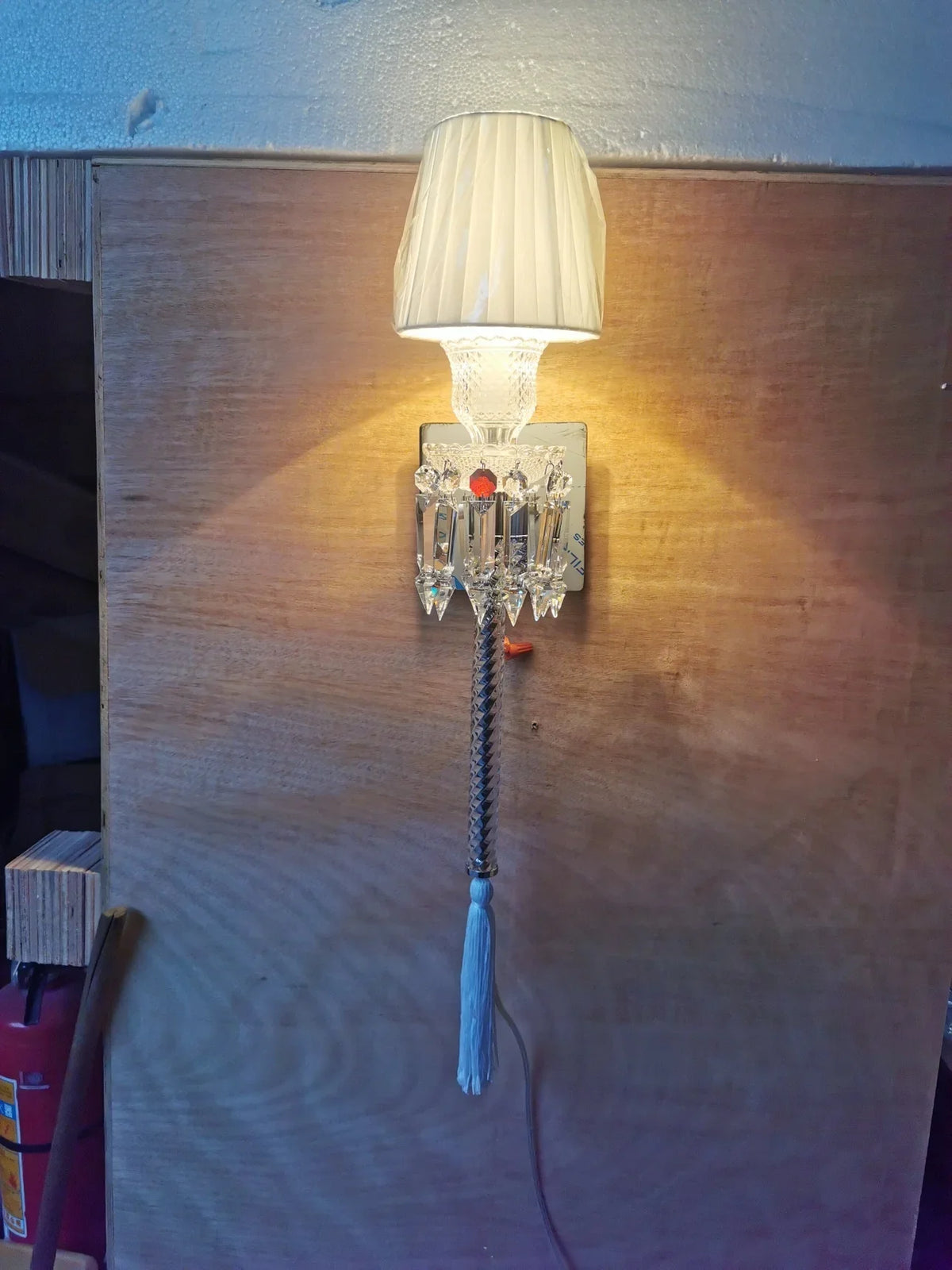 Crystal Headboard Wall Lamp
