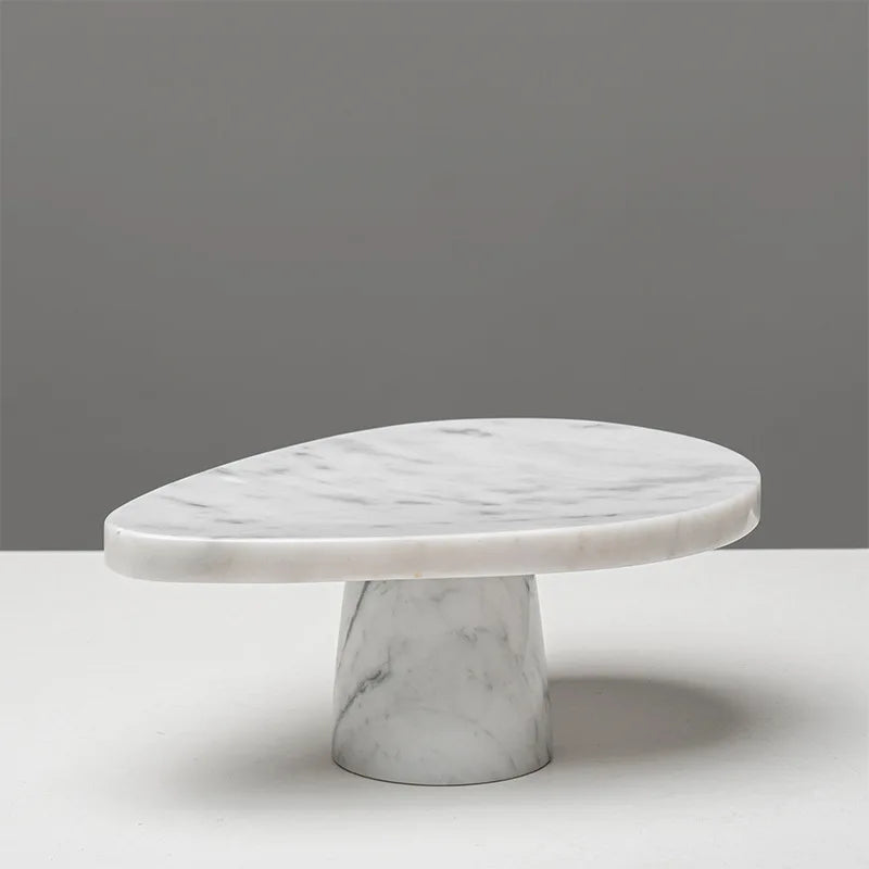 Tall Marble Fruit Stand