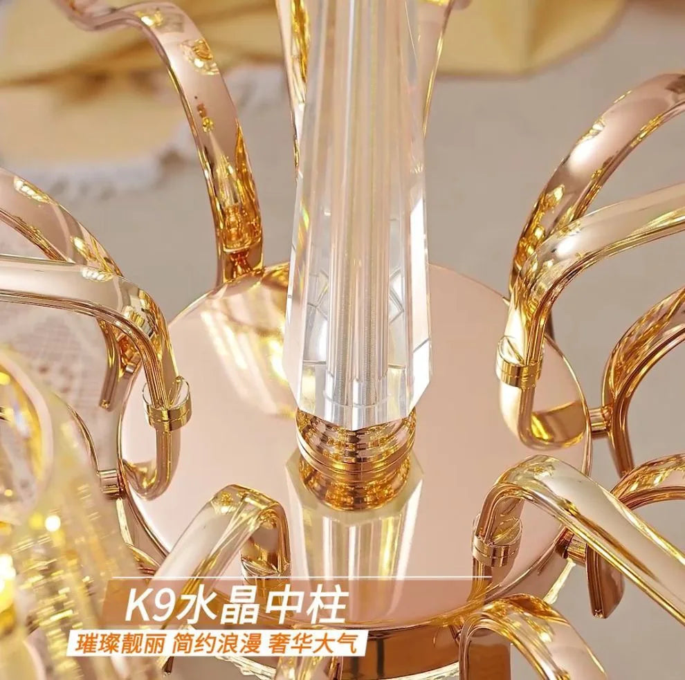 Silver Crystal Chandelier