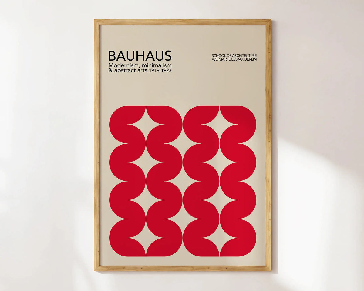 Bauhaus Geometric Poster