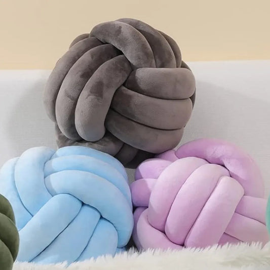 Lilac Knot Globe Plush Cushion