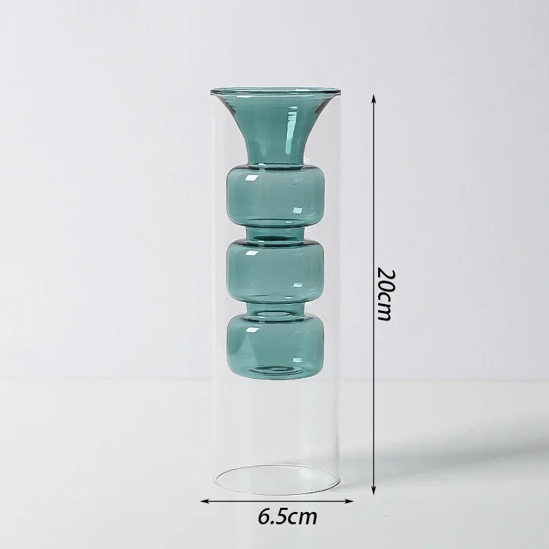 Double Wall Glass Vase
