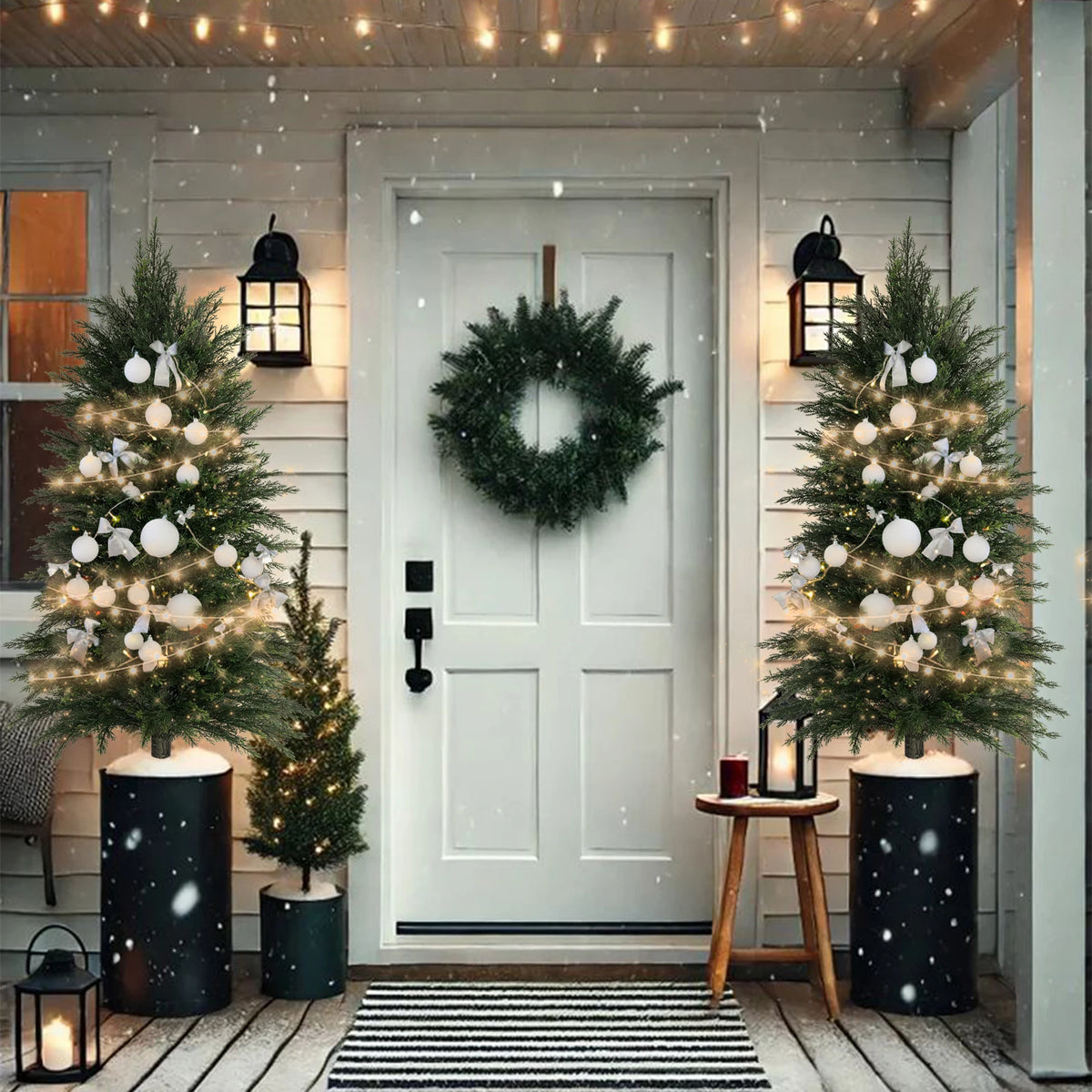 Artificial Cedar Topiary Tree Faux