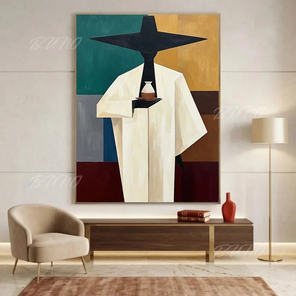 Boho Geometric Figure Art