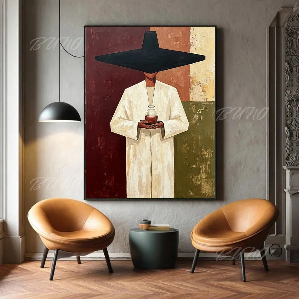 Boho Geometric Figure Art