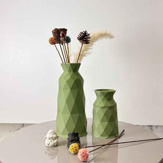 Piece Art Geometric Vase Dry