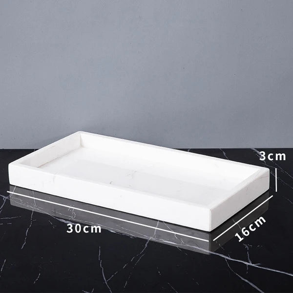 Minimalist Volakas White Natural Marble Set