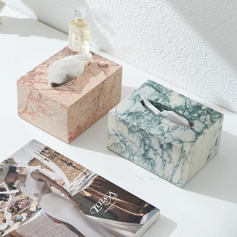 Nordic Marble Tissue Box