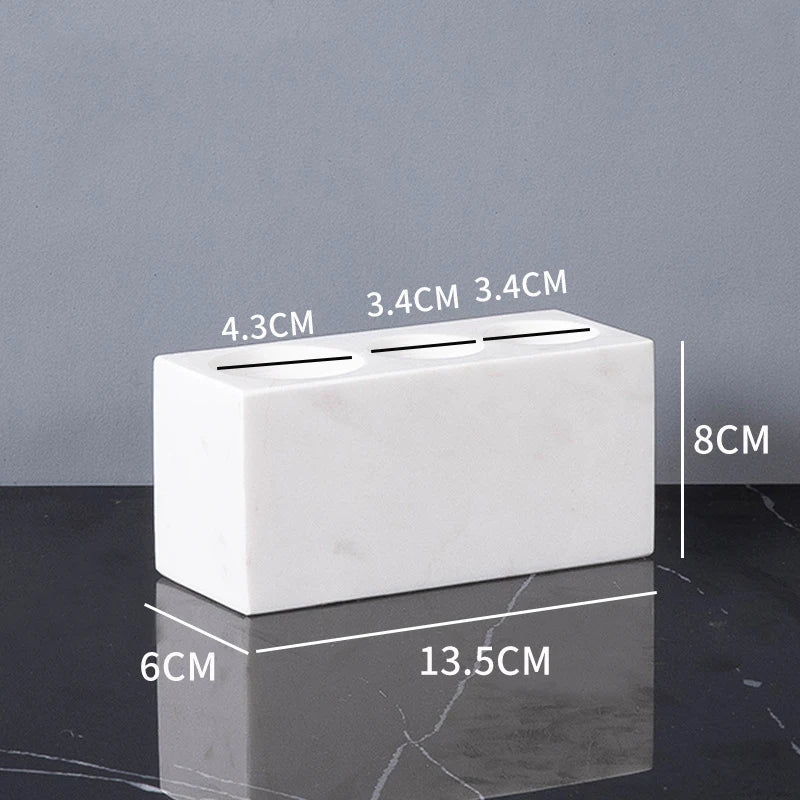 Volakas White Natural Marble Bathroom Set