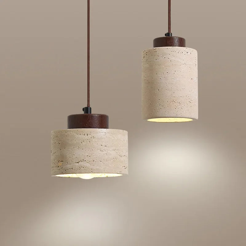 Yellow Cave Stone Pendant Lamp