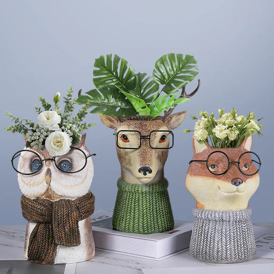 Resin Animal Planter